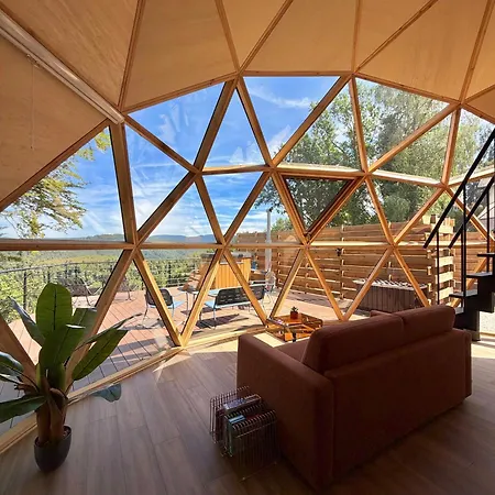 Dome Orbe-insolite-sauna-bain-nordique-climatise Orman Evi